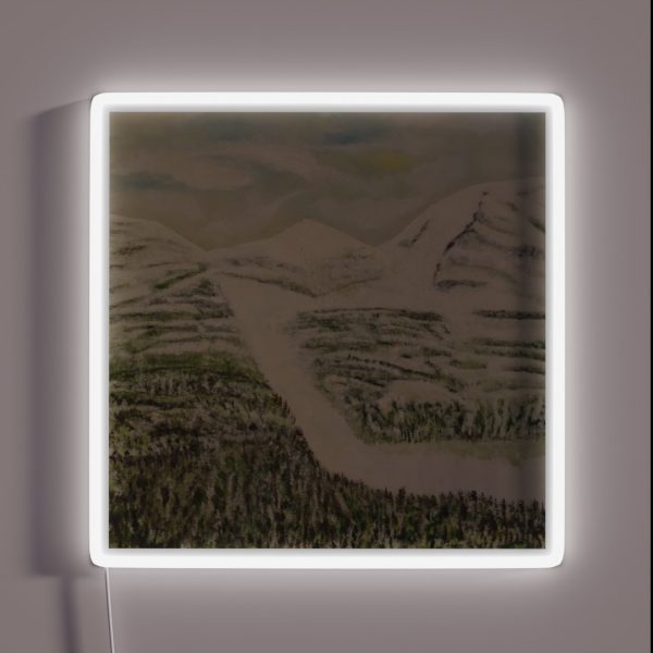 Snowy Mountain RGB Neon Sign