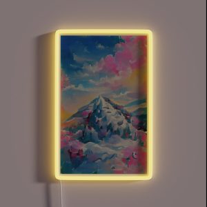 Snowy Mountain RGB Neon Sign