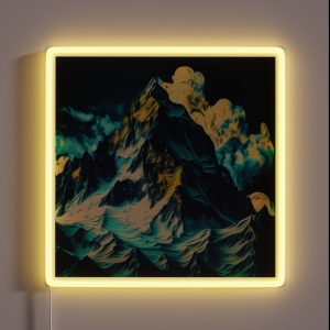 Snowy Mountain RGB Neon Sign Snowy Mountain RGB Neon Sign