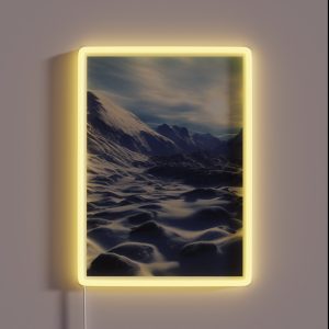 Snowy Mountain RGB Neon Sign