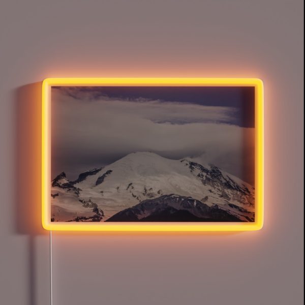 Snowy Mountain Top RGB Neon Sign