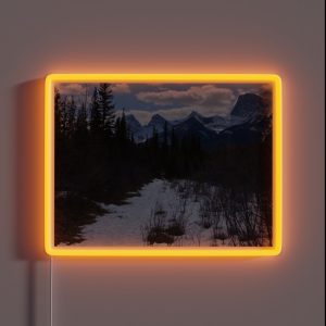 Snowy Mountain Trail RGB Neon Sign Snowy Mountain Trail RGB Neon Sign