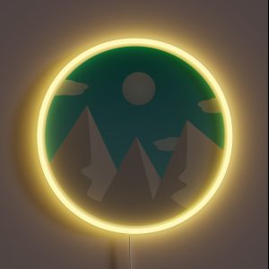 Snowy Mountains RGB Neon Sign Snowy Mountains RGB Neon Sign