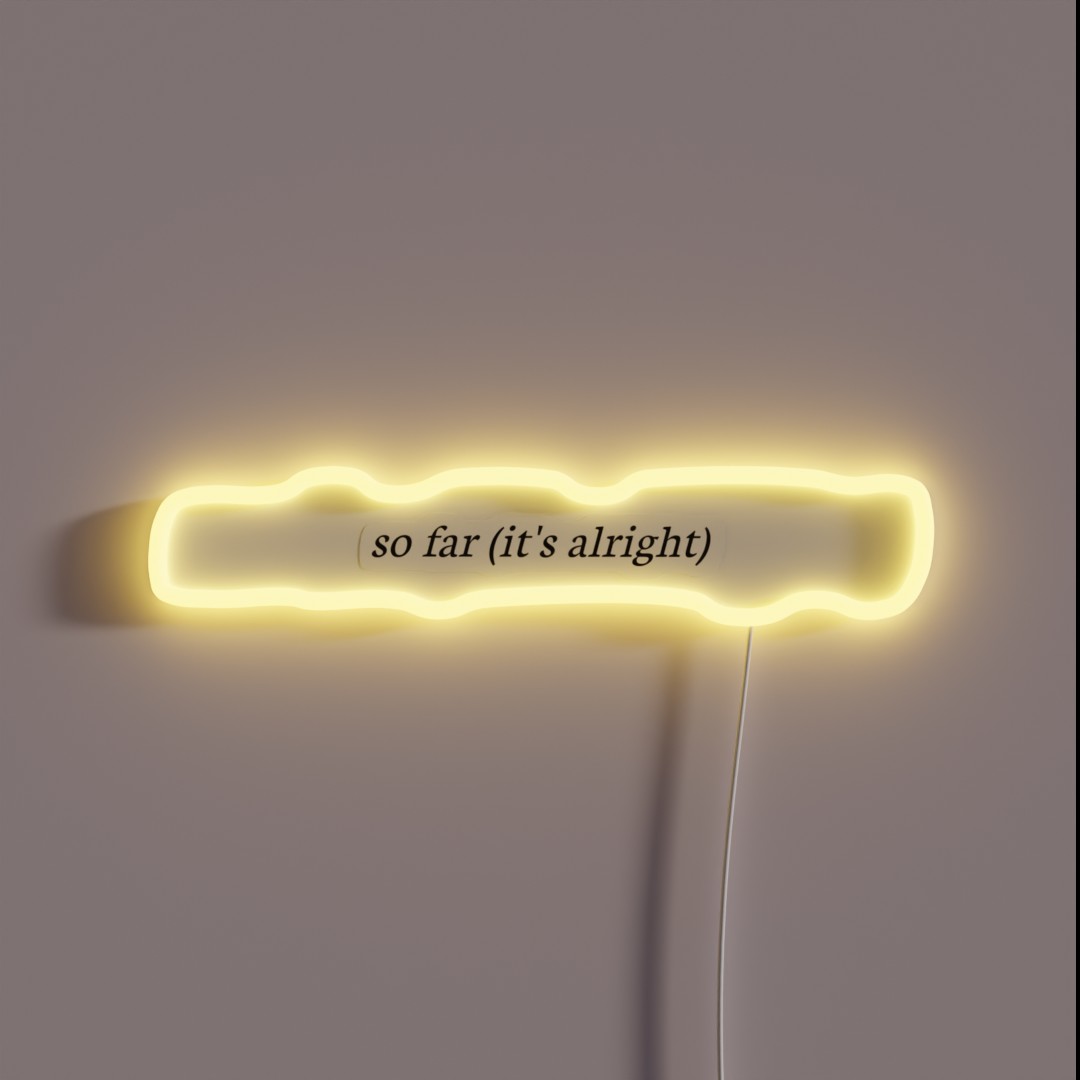 So Far It S Alright The 1975 Lyrics Logo RGB Neon Sign So Far It S Alright The 1975 Lyrics Logo RGB Neon Sign