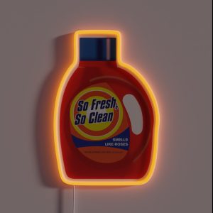 So Fresh So Clean Laundry Detergent RGB Neon Sign So Fresh So Clean Laundry Detergent RGB Neon Sign