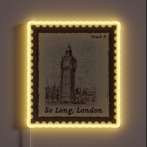 So Long London Stamp RGB Neon Sign