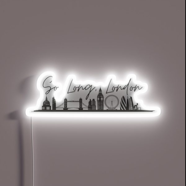 So Long London The Tortured Poets Department RGB Neon Sign