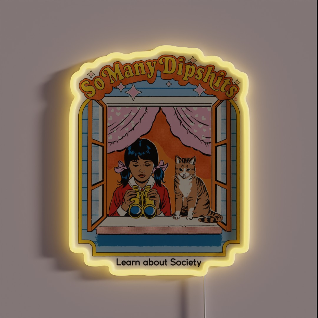 So Many Dipsh Ts RGB Neon Sign So Many Dipsh Ts RGB Neon Sign