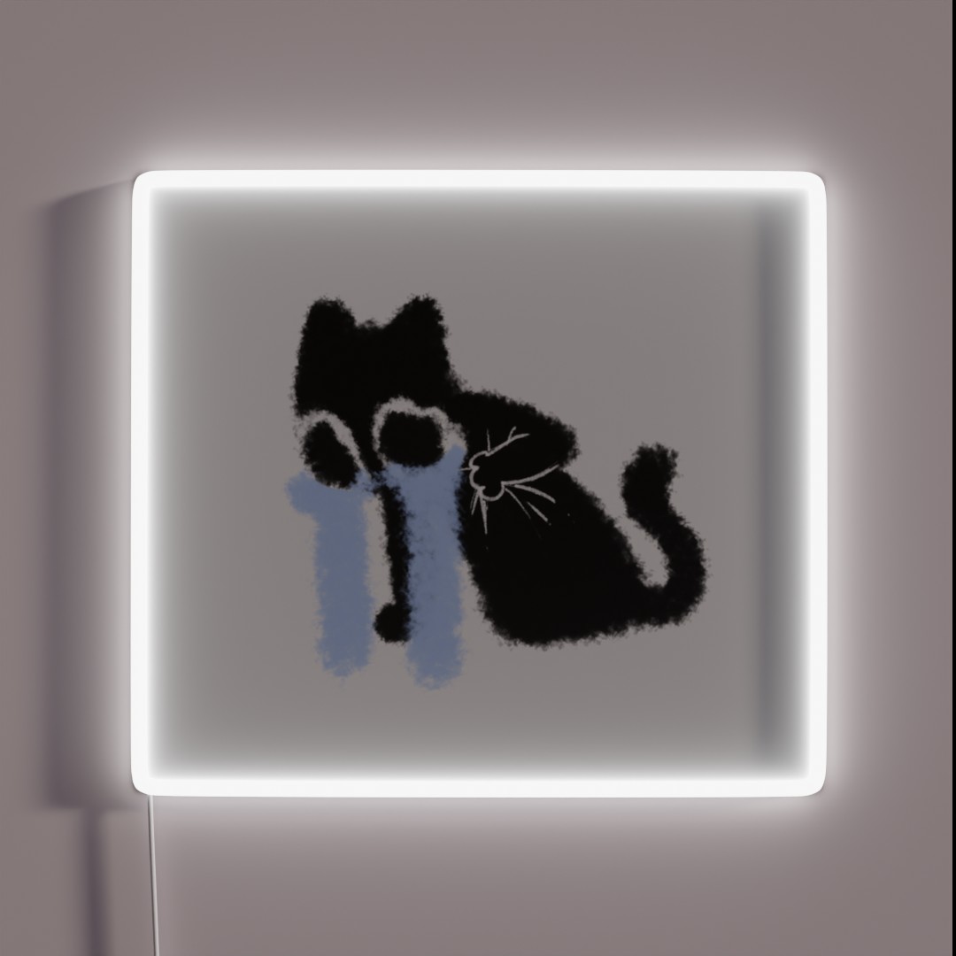 Sobbing Cat RGB Neon Sign Sobbing Cat RGB Neon Sign