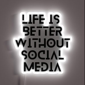 Social Media Break RGB Neon Sign Social Media Break RGB Neon Sign