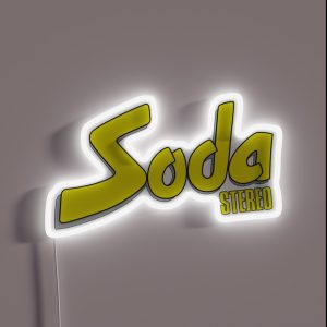 Soda Stereo Gray Offset RGB Neon Sign Soda Stereo Gray Offset RGB Neon Sign