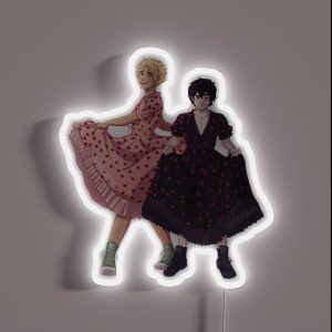 Solangelo Strawberry Dress RGB Neon Sign Solangelo Strawberry Dress RGB Neon Sign