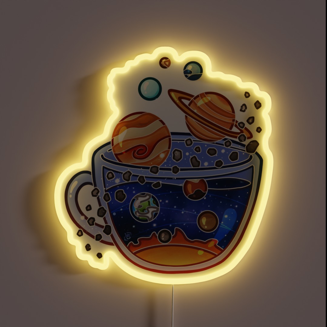 Solar System Tea RGB Neon Sign Solar System Tea RGB Neon Sign