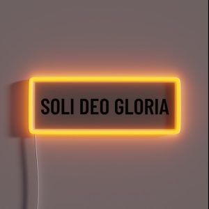 Soli Deo Gloria RGB Neon Sign Soli Deo Gloria RGB Neon Sign