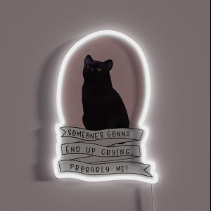 Someone S Gonna End Up Crying Probably Me RGB Neon Sign