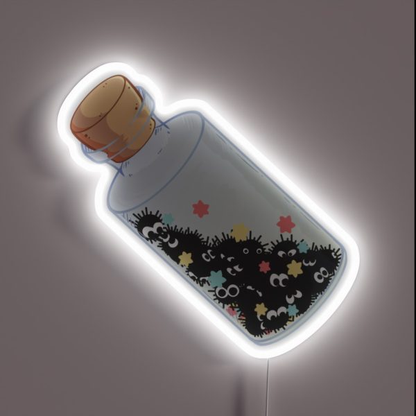 Soot Sprites Stuck In A Jar RGB Neon Sign