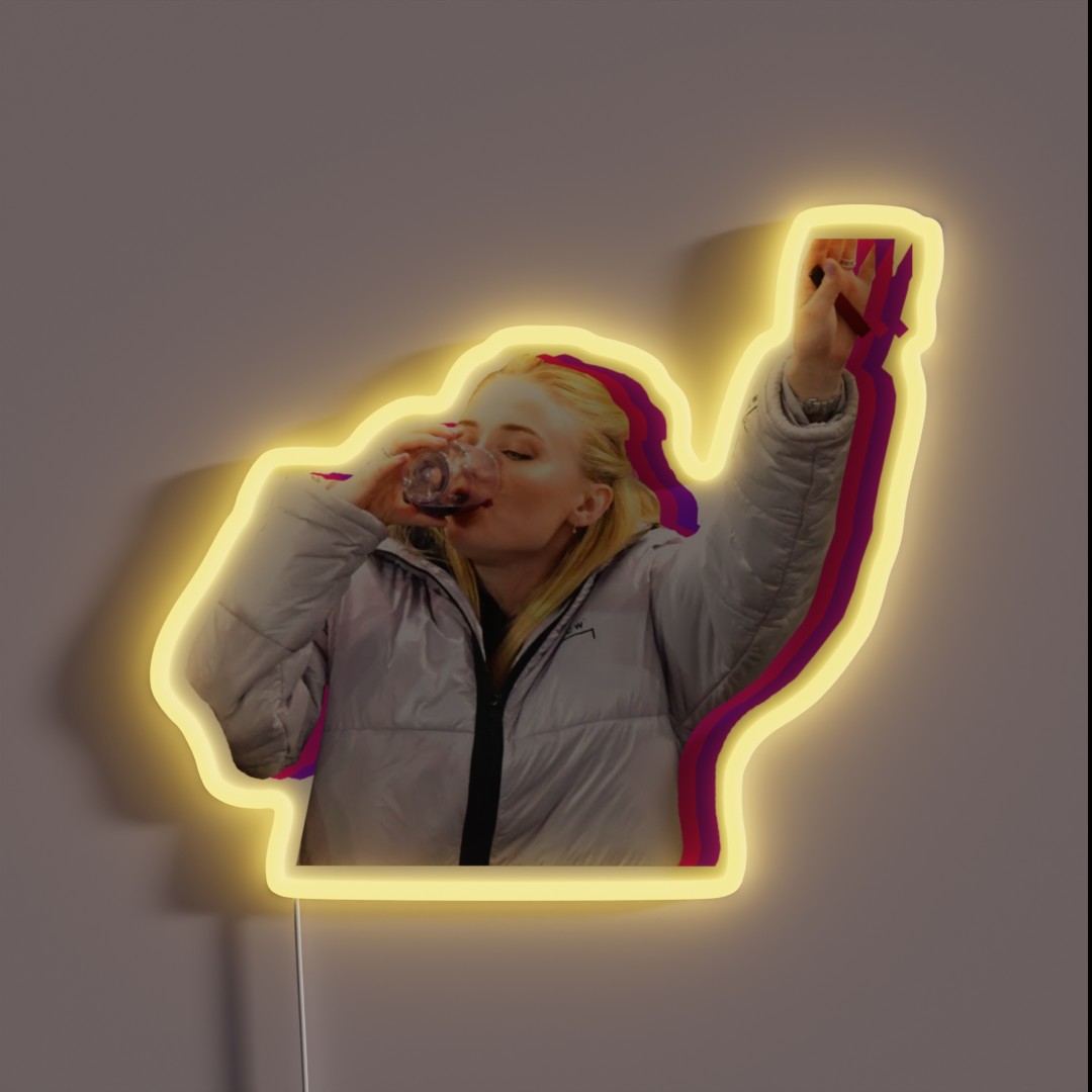 Sophie Wine Chug RGB Neon Sign Sophie Wine Chug RGB Neon Sign