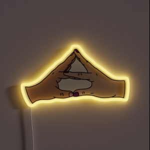 Sorority Hand Sign RGB Neon Sign