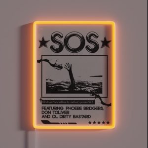 Sos RGB Neon Sign