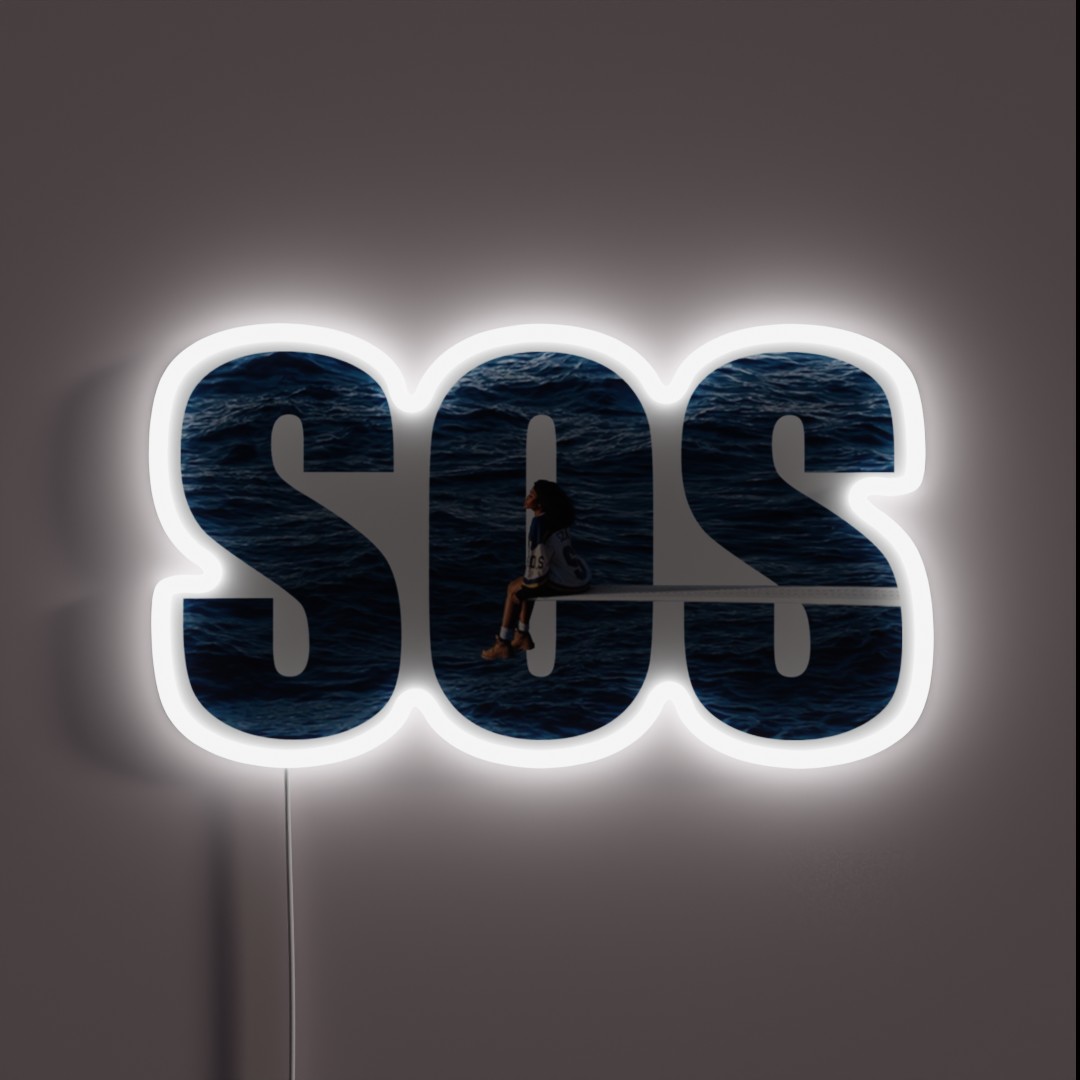 SOS SZA RGB Neon Sign SOS SZA RGB Neon Sign