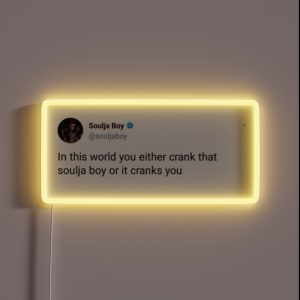 Soulja Boy Tweet RGB Neon Sign Soulja Boy Tweet RGB Neon Sign