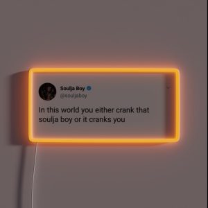 Soulja Boy Tweet RGB Neon Sign
