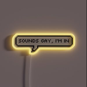 Sounds Gay I M In RGB Neon Sign Sounds Gay I M In RGB Neon Sign