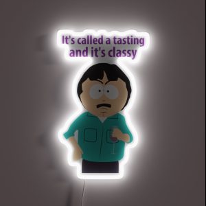South Park Randy Marsh Tasting Wine RGB Neon Sign South Park Randy Marsh Tasting Wine RGB Neon Sign