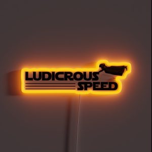 Space Balls Ludicrous Speed RGB Neon Sign Space Balls Ludicrous Speed RGB Neon Sign