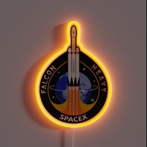 Spacex Falcon Heavy RGB Neon Sign