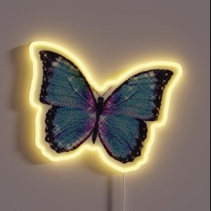 Sparkly Butterfly RGB Neon Sign