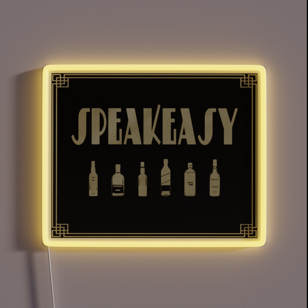 Speakeasy Sign RGB Neon Sign Speakeasy Sign RGB Neon Sign