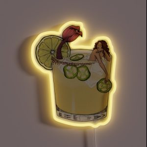 Spicy Margarita Mermaid RGB Neon Sign Spicy Margarita Mermaid RGB Neon Sign