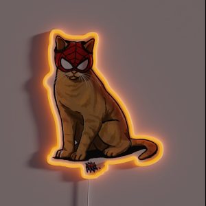 Spider Cat RGB Neon Sign