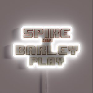 Spike And Barley Play Logo RGB Neon Sign