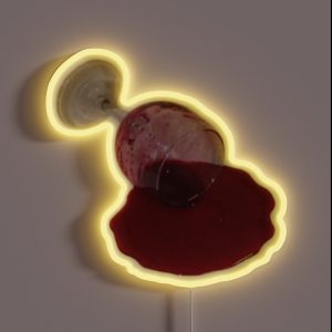 Spilled Red Wine RGB Neon Sign Spilled Red Wine RGB Neon Sign