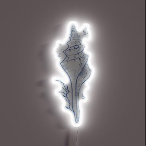 Spindle Seashell Vintage Lineart RGB Neon Sign