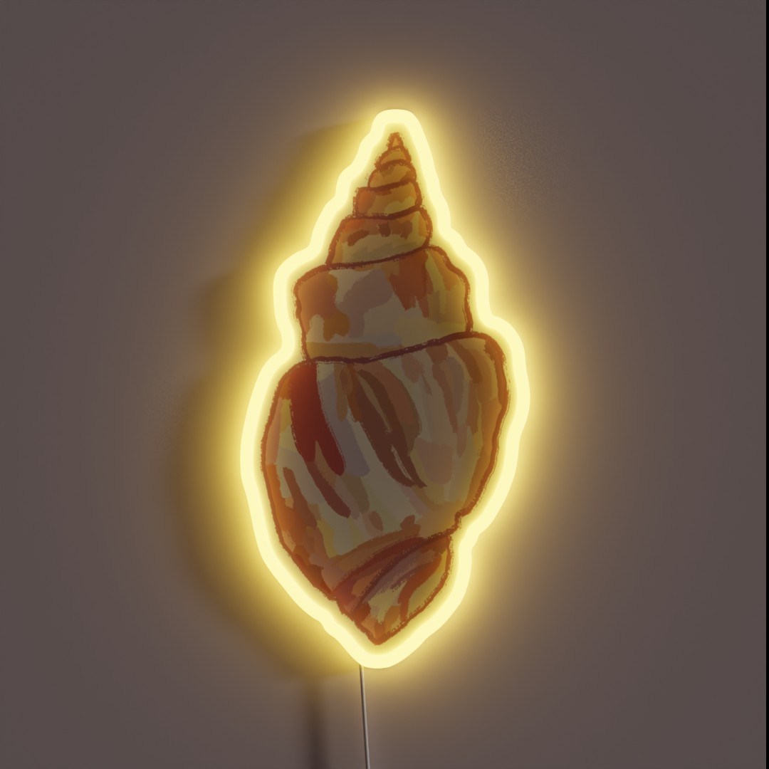 Spiral Seashell RGB Neon Sign Spiral Seashell RGB Neon Sign