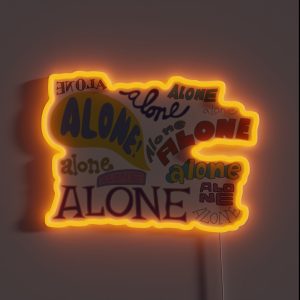 Spongebob Alone RGB Neon Sign