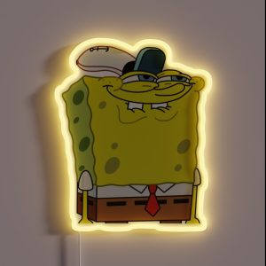 Spongebob Meme Face RGB Neon Sign Spongebob Meme Face RGB Neon Sign