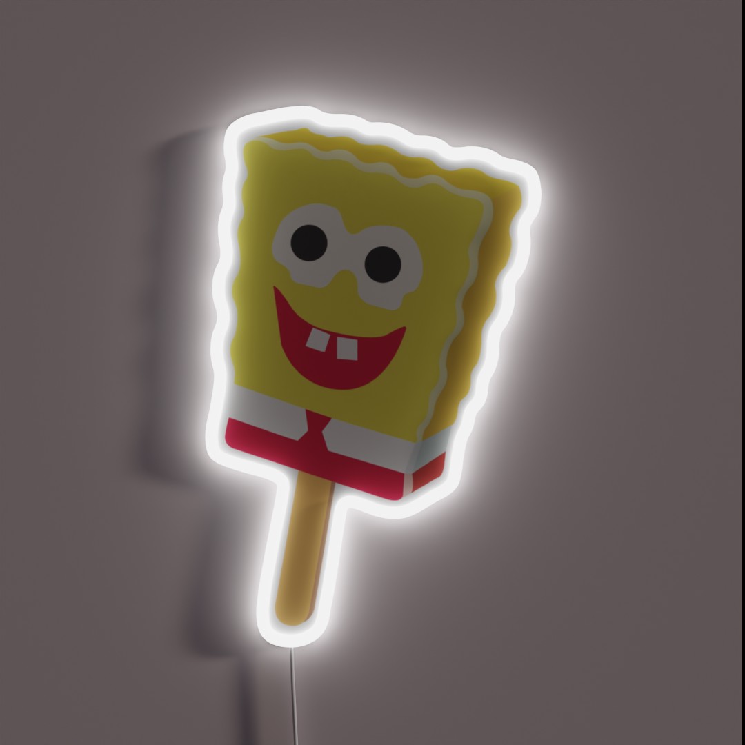 Spongebob Popsicle RGB Neon Sign Spongebob Popsicle RGB Neon Sign