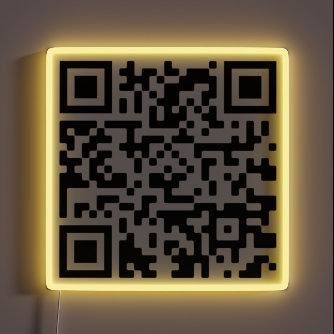 Spongebob QR Code For Who Put You On The RGB Neon Sign Spongebob QR Code For Who Put You On The RGB Neon Sign