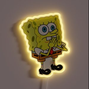 Spongebob Questioning RGB Neon Sign
