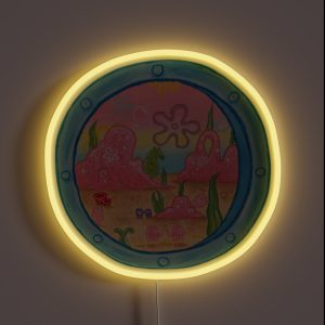 Spongebob Squarepants Window View RGB Neon Sign