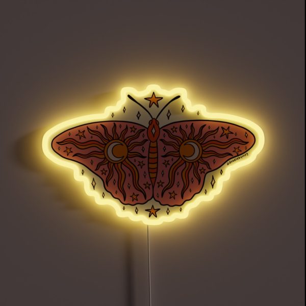 Spooky Butterfly RGB Neon Sign