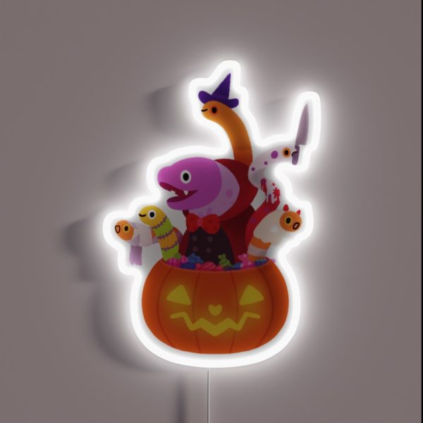 Spooky Eels RGB Neon Sign