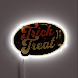 Spooky Fun Trick Or Treat Time RGB Neon Sign