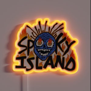 Spooky Island RGB Neon Sign