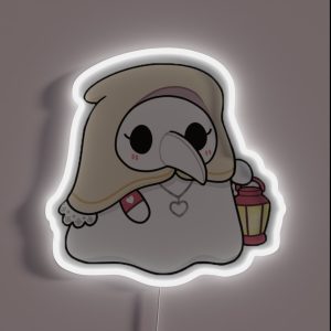 Spooky Mode Plague Nurse RGB Neon Sign
