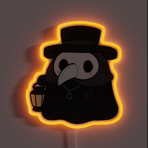 Spooky Mode Plague Nurse RGB Neon Sign